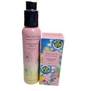 Pacifica Passion Fruit Hair & Body Mist 5oz + Spray Perfume 2oz Set